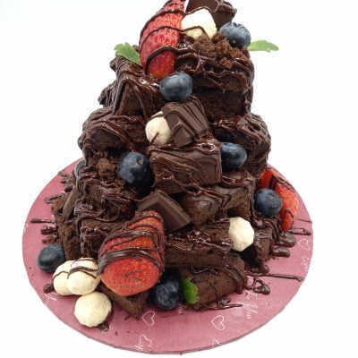 KETO BROWNIES FUDGE TOWER